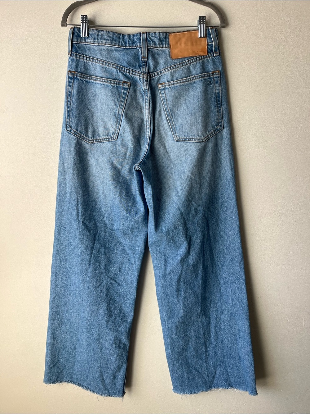 Rag & Bone Maya Faded High Rise Wide Leg Jeans Denim - Picture 4 of 11